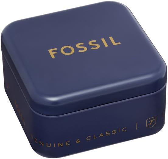 Fossil Men's Plated Stainless Steel Engravable Personalized Gift ID, Chain or Cuff Bracelet for Men