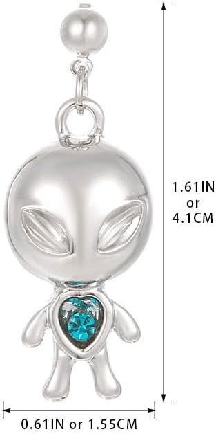 Madison Tyler 80s 90s Earrings for Women | Fun UFO Alien Earrings Space Earrings for Women