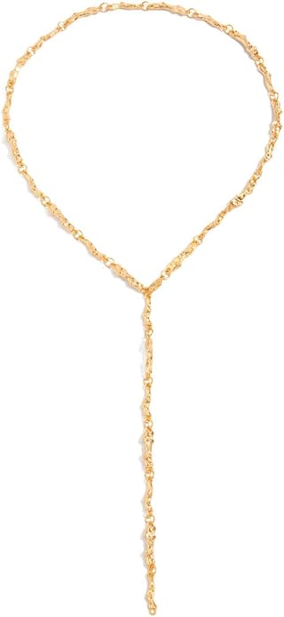 Irregular Y2k Long Y-shaped Necklace with Zircon Inlaid Sparkling Brick Tassel Pendant Double-Layer Chain High-end Fashion Accessory Women's