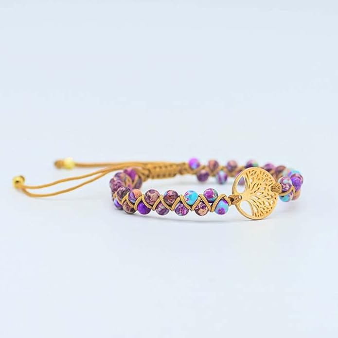 ZOSOJONA Boho Handmade Natural Stone Wrap Bracelets Turquoises Crystal Beads Bracelet Jewelry
