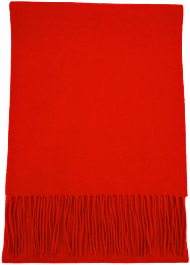 Alashan Cashmere Ultra-Fine Merino Wool and Cashmere Blend Woven Scarf -Luxe fabric-Lightweight- 72" x 12"