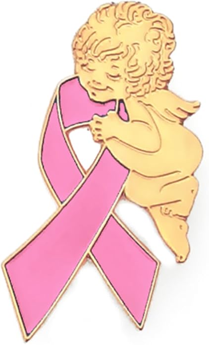 PinMarts Breast Cancer Ribbons and Breast Cancer Awareness Enamel Pins - Perfect Breast Cancer Gifts for Women, Events, Fundraisers, and Breast Cancer Awareness Decoration