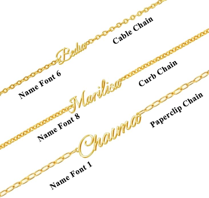 Custom Bracelet with Name 18K Gold Plated Personalized Name Ankle Bracelet Adjustable, Customized Beach Jewelry Gifts for Women Girlfriend