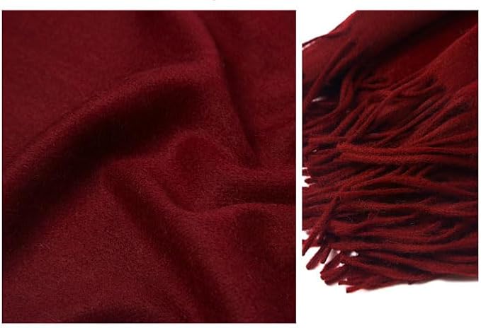 Novawo Wool Shawl Large Thick Pashmina Travel Blanket Scarf Winter Wraps for Women
