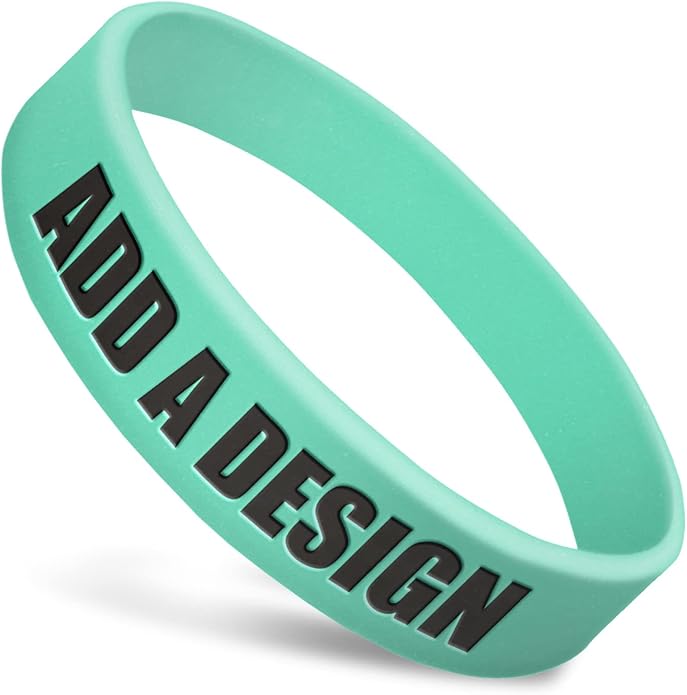 Wide Wristbands | Fully Customizable | Great For Events, Fundraisers & Promotions | 3/4" Wide | 100% Silicone | Available In Bulk