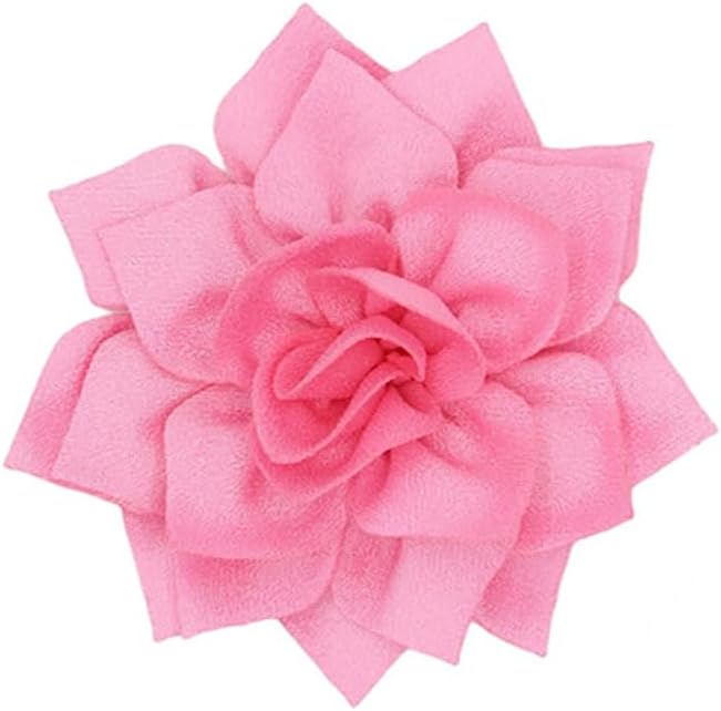 Satin Fabric Flower Brooch Pin Dainty Handmade Lotus Flower Brooch Lapel Pins Multilayer Pointed Lotus Broochs Wedding Prom Party Dance Banquet Dress Suit Ceremony Clothes Bag Hat Jewelry Accessories for Women