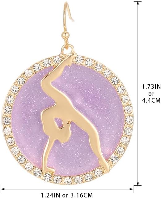 Madison Tyler 80s 90s Sport Earrings for Women | Funny Dangle Earrings for Women | 90s Vintage Dangling Earrings for Women | Jewelry Gift for Women