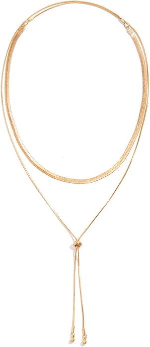 Chunky Gold Choker Necklace for Women,Trendy Silver Statement Necklace Long Snake Chain Drop Necklace,Charm Prom Body Jewelry Accessories Gifts