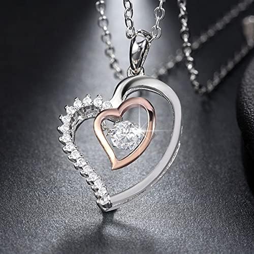 Couples Gifts Necklace To My Soulmate Necklace Birthday Christmas Jewelry Romantic Gifts For My Wife with Message Card Box Personalized Gift Present Pendant for Future Wife Soulmate Girlfriend