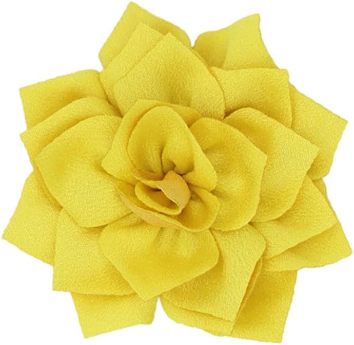 Satin Fabric Flower Brooch Pin Dainty Handmade Lotus Flower Brooch Lapel Pins Multilayer Pointed Lotus Broochs Wedding Prom Party Dance Banquet Dress Suit Ceremony Clothes Bag Hat Jewelry Accessories for Women
