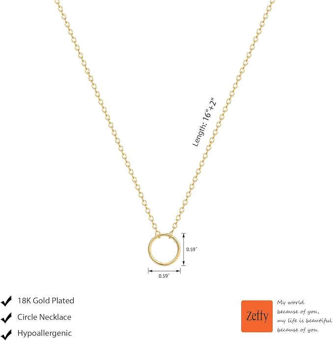 Zeffy Cute Heart Necklace 18k Gold/Silver Plated Tiny Heart Pendant Choker Necklaces Gold Love Heart Chain Necklace for Women Dainty Gold Jewelry Valentines Day Gifts for Women Girls Teen Girls