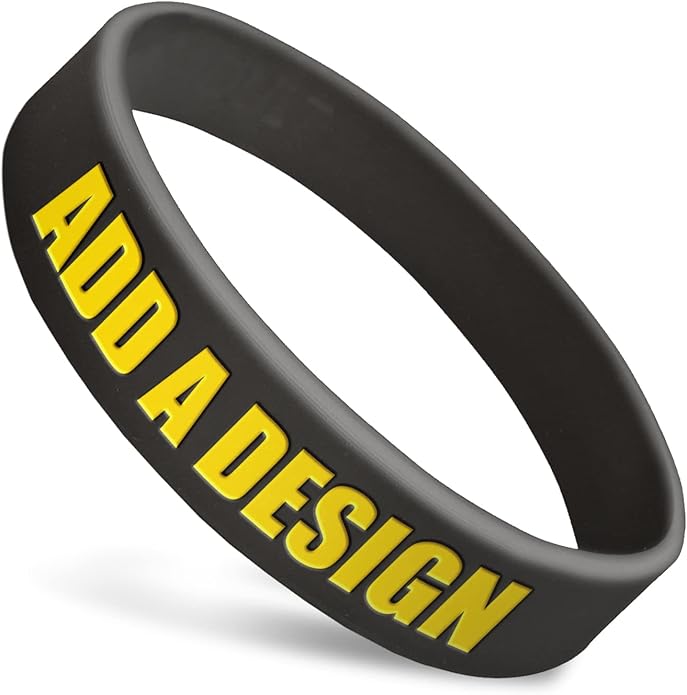 Wide Wristbands | Fully Customizable | Great For Events, Fundraisers & Promotions | 3/4" Wide | 100% Silicone | Available In Bulk