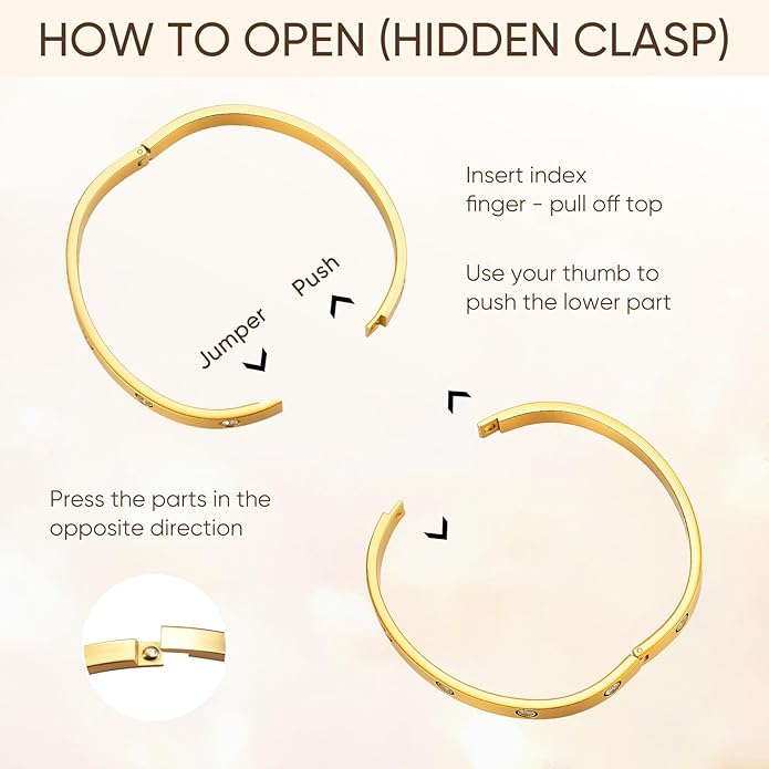 MPRAINBOW Gold Bracelets for Women, 2Pcs 18K Gold Plated Cubic Zirconia Bangle Crystal Friendship Bracelet Jewelry,Wedding Party Christmas Birthday Gifts for Her Girlfriend Sister Daughter
