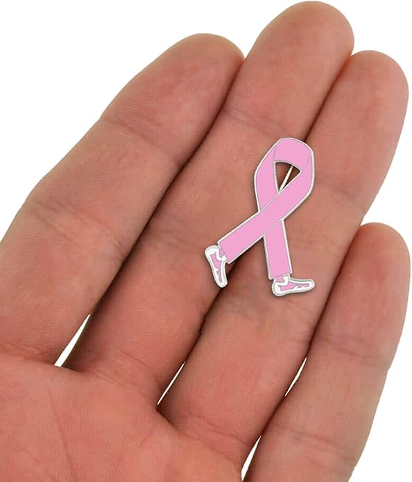 PinMarts Breast Cancer Ribbons and Breast Cancer Awareness Enamel Pins - Perfect Breast Cancer Gifts for Women, Events, Fundraisers, and Breast Cancer Awareness Decoration