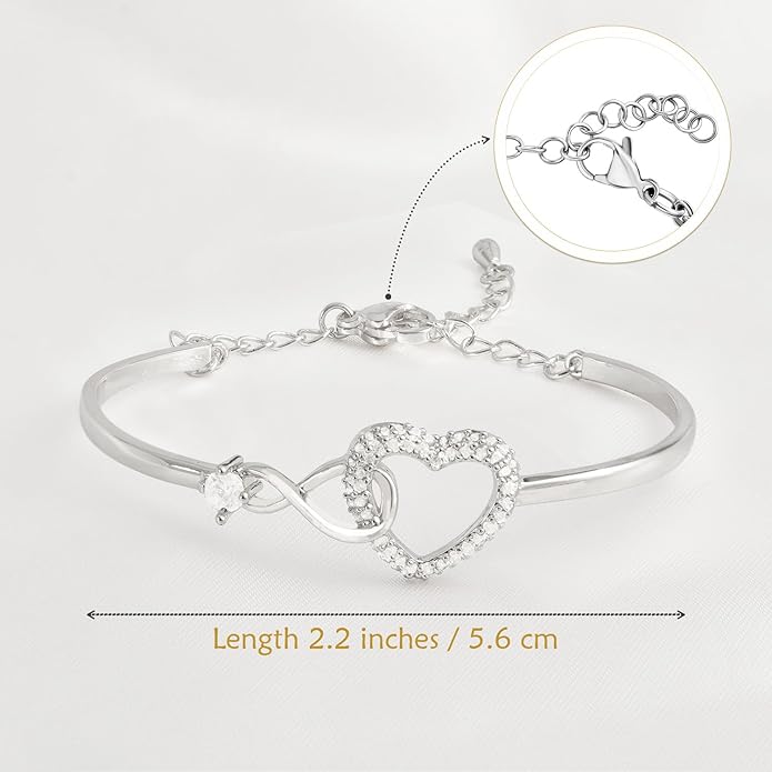 To My Soulmate Bracelet For Women With Heartfelt Message Card & Elegant Box, Bracelet For Girls, Soulmate Birthday, Wedding, Christmas Jewelry Gift From Boyfriend, Husband