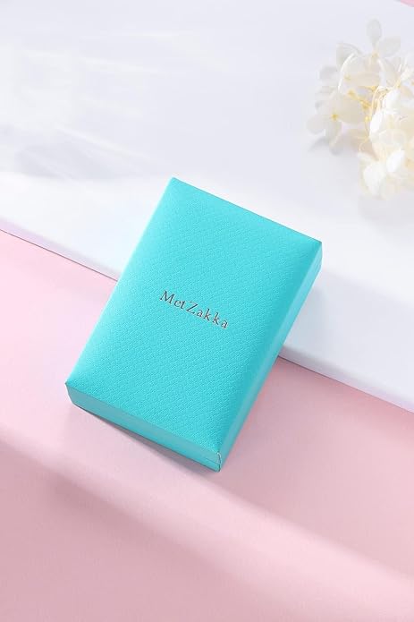 Metzakka Sterling Silver Lariat Necklace, Chic Minimalist Drop Bar Y Chain Necklace for Women