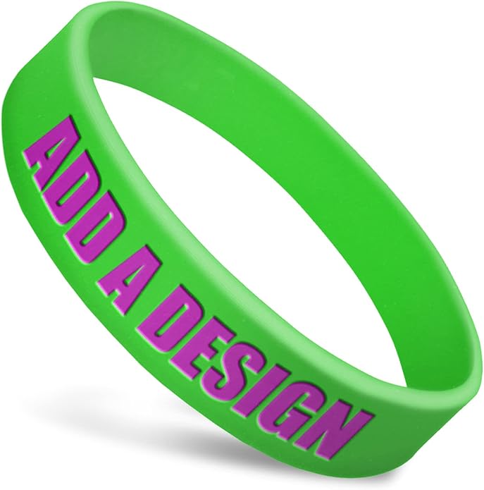 Wide Wristbands | Fully Customizable | Great For Events, Fundraisers & Promotions | 3/4" Wide | 100% Silicone | Available In Bulk