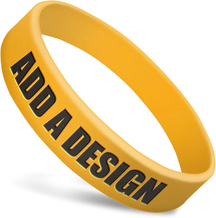 Wide Wristbands | Fully Customizable | Great For Events, Fundraisers & Promotions | 3/4" Wide | 100% Silicone | Available In Bulk