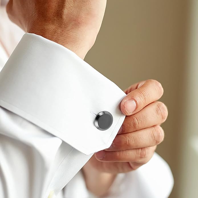 Dannyshi Cufflinks for Men Classic Wedding Business Shirt Cuff Links Set Gifts with Box
