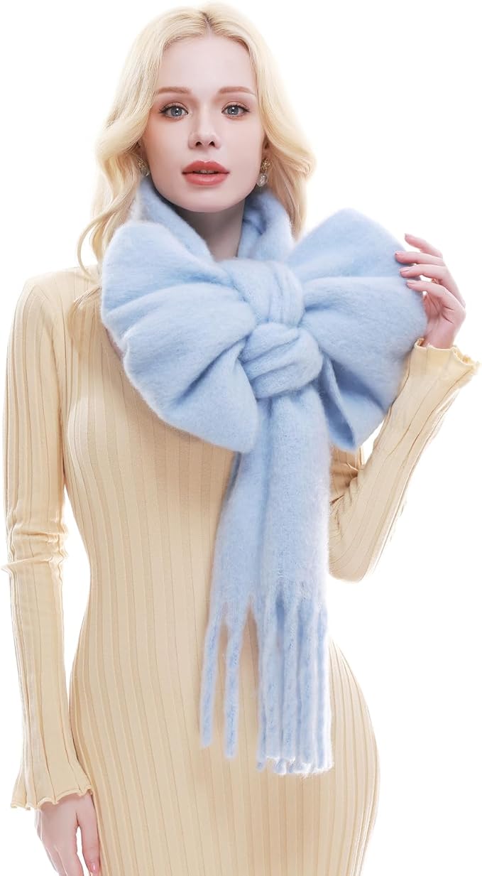 RIIQIICHY Chunky Scarf for Women Winter Warm Thick Scarves Oversized Blanket Scarf