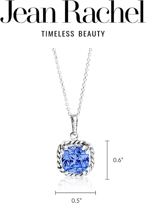 JEAN RACHEL JEWELRY 925 Sterling Silver Necklace for Women - Rope with Cubic Zirconia Vintage Design - Hypoallergenic, Lead & Nickel Free Jewelry - Artisan Handcrafted Statement Necklace