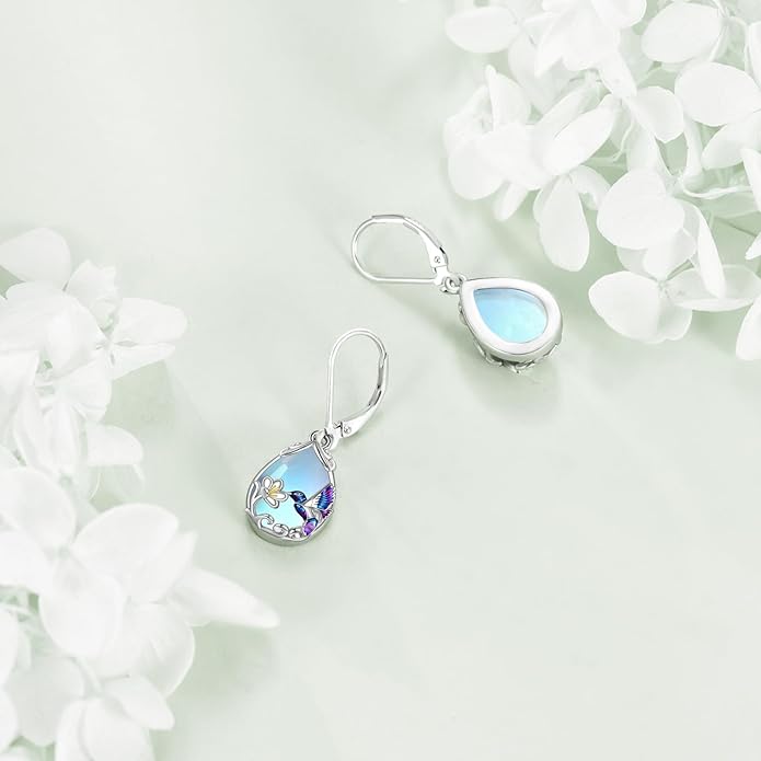 YFN Hummingbird Earrings Bird Dangle 925 Sterling Silver Jewelry Gifts for Women