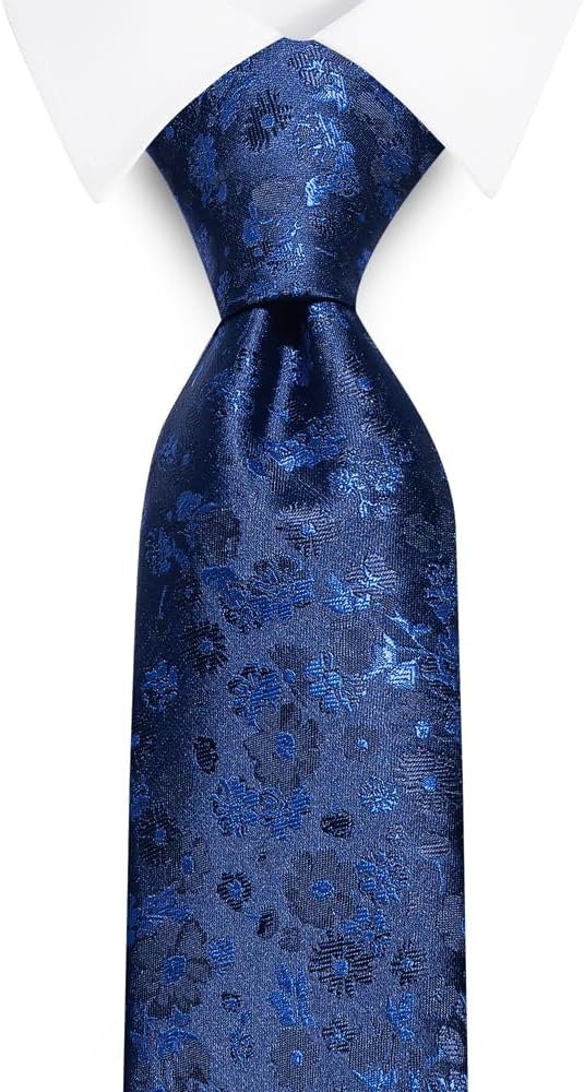 joy alice Ties Set Men Mixed Color Necktie Handkerchief Cufflinks Brooch 3.15 Formal