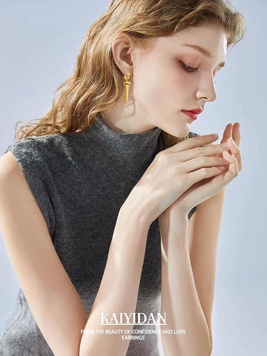 Silver/Gold Boho Dangle Statement Earrings for Women Trendy,Handmade Vintage Dainty Cute Long Drop Summer Earrings,fashion Accessories Jewelry Gifts