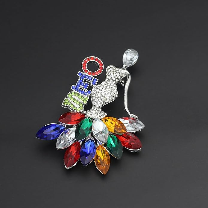 Order of The Eastern Star Gift for Women Rhinestone OES Brooch Pin OES Gift Greek Sorority Gift Paraphernalia Jewelry OES Symbol Jewelry