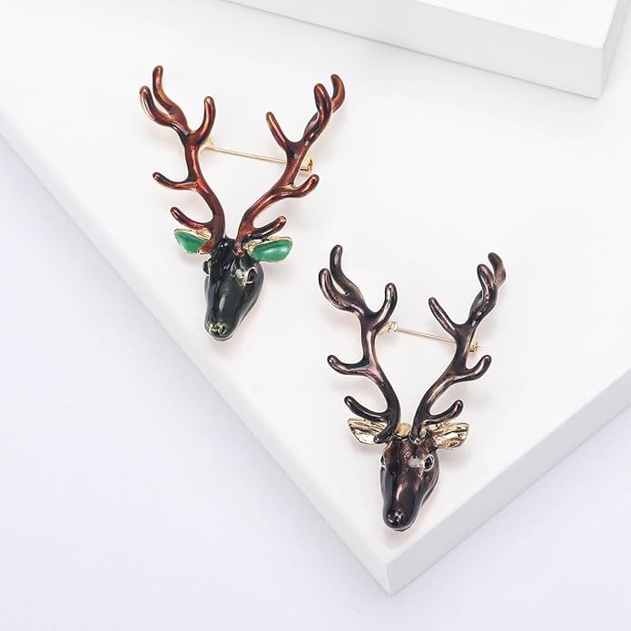 ONLYJUMP Christmas Bell Brooch Pins for Women Girls Lovely Crystal Christmass Tree Snowflake Bell Reindeer Snowman Brooches Colorful Xmas Enamel Pins Holiday Party Gift