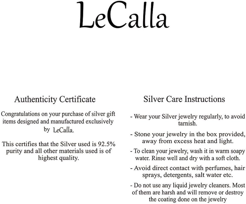 LeCalla 925 Sterling Silver Drop Earrings | Mother of Pearl Clover Earring | Mother of Pearl Stud Earring | Zirconia MOP Drop Dangle Hoop Earrings for Women