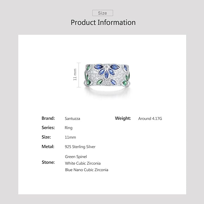 Santuzza 14K Gold Plated Dragonfly Ring Cubic Zirconia 925 Sterling Silver Butterfly Ring