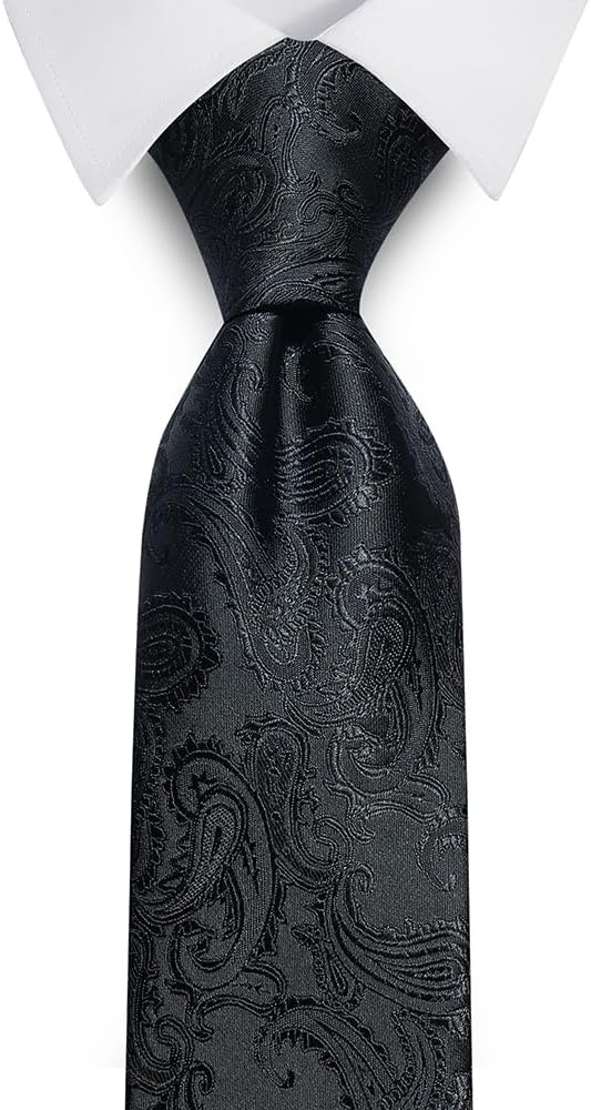 joy alice Ties Set Men Mixed Color Necktie Handkerchief Cufflinks Brooch 3.15 Formal