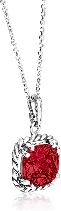 JEAN RACHEL JEWELRY 925 Sterling Silver Necklace for Women - Rope with Cubic Zirconia Vintage Design - Hypoallergenic, Lead & Nickel Free Jewelry - Artisan Handcrafted Statement Necklace