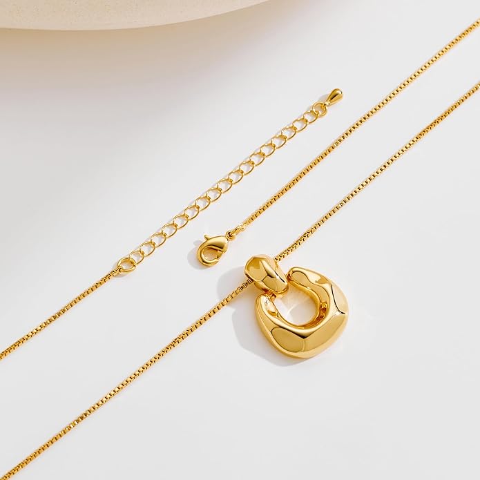 Pendant Necklace for Women Statement Gold Silver Necklace Trendy Jewelry for Women