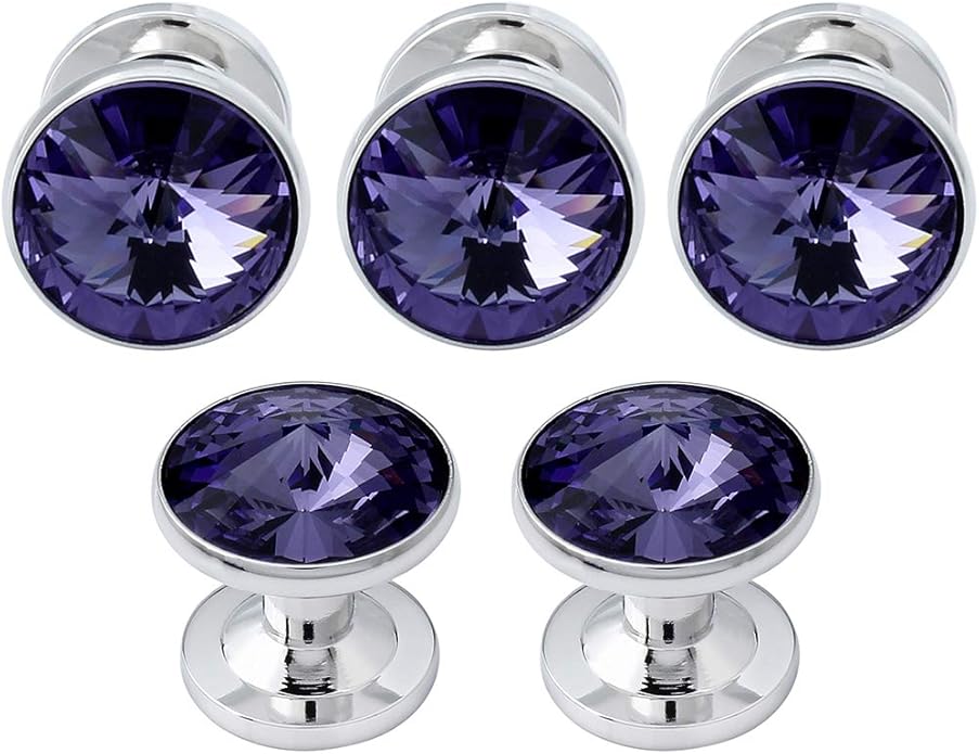 HAWSON Cufflinks for Men with 4/6 pcs Shirt Studs Set, Gift Box Packed, Mens Jewelry or Accessories for Wedding, Party, Anniversary, Birthday