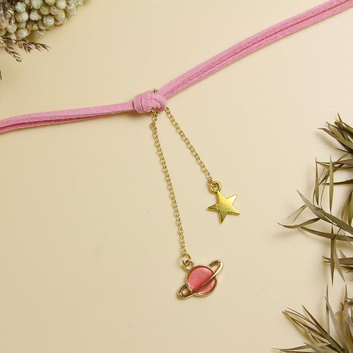 Nova&Aria Chokers Set For Women Heart Choker Necklaces Flower Pendant Velvet Cute Pink Turquoise Blue White Black Choker Necklace Christmas Colorful Lace Chokers
