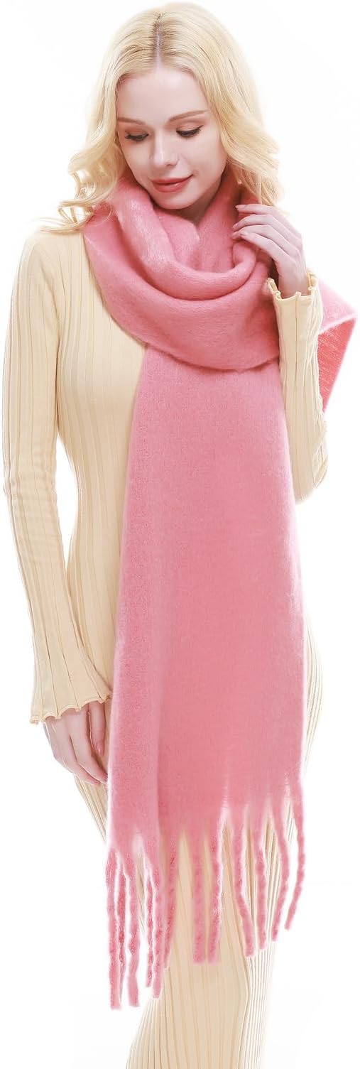 RIIQIICHY Chunky Scarf for Women Winter Warm Thick Scarves Oversized Blanket Scarf