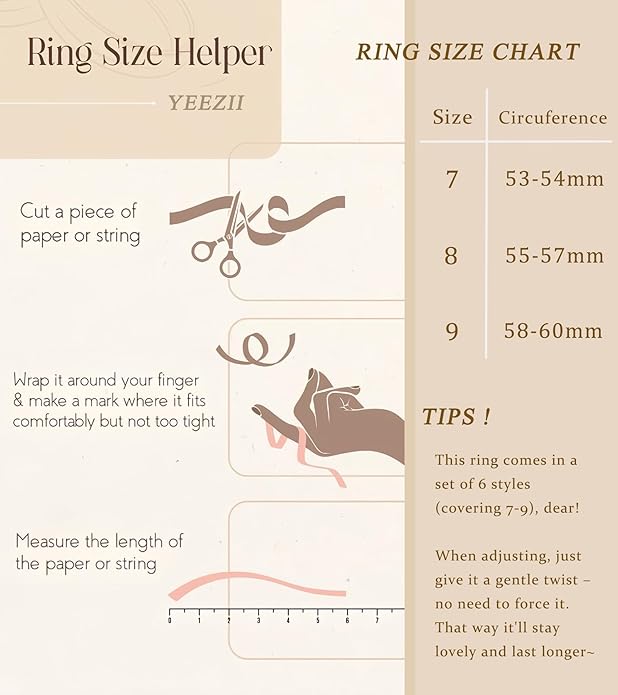 YEEZII Chunky Gold Rings for Women Non Tarnish, 18K Gold Plated Stackable Thumb Ring, Statement Women Rings Set