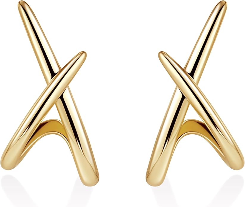 Gold Stud Earrings for Women Trendy, Simple Minimalist Gold Stud Earrings, Dainty Simple Earring for Women‘s Fashion Gifts