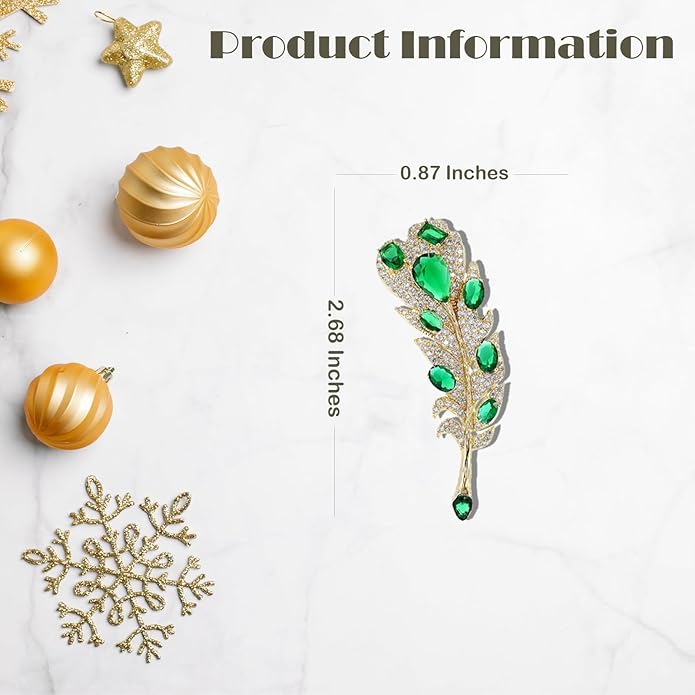 Rhinestone Brooch for Women Rhinestone Brooches Pins Crystal Lapel Pin Jewelry Christmas Valentine's Day Gift for Wife Girlfriend