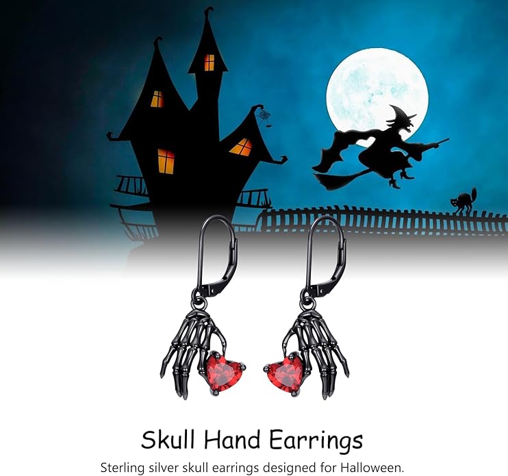 JUSTKIDSTOY Witches Knot Earrings for Women 925 Sterling Silver Nudo De Bruja Dangle Leverback Earrings Celtic Jewelry Halloween Birthday Gift