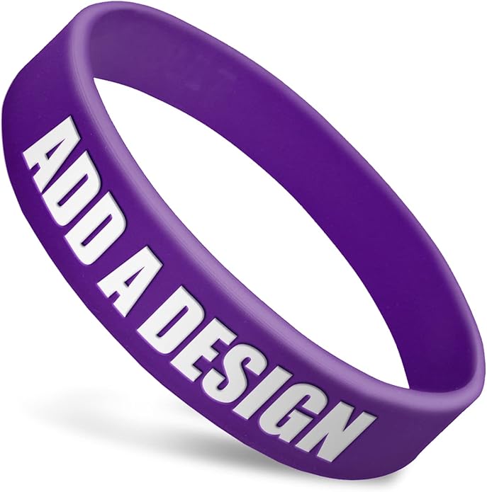 Wide Wristbands | Fully Customizable | Great For Events, Fundraisers & Promotions | 3/4" Wide | 100% Silicone | Available In Bulk