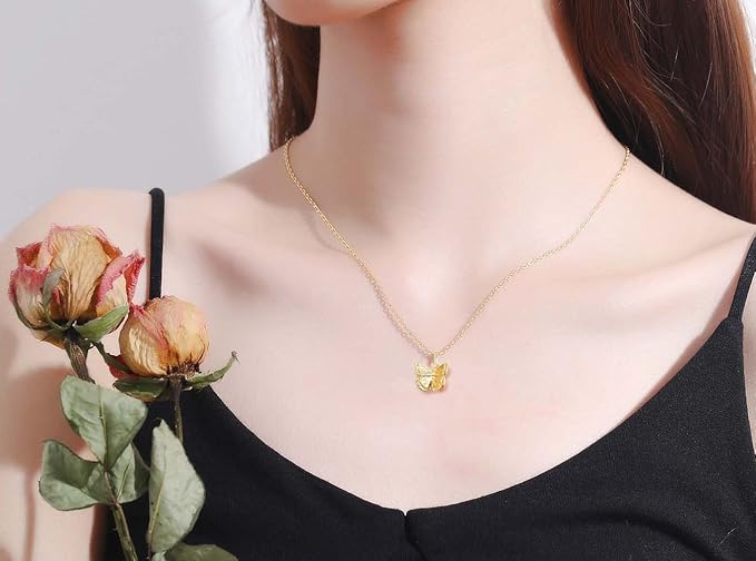 Hundred River Friendship Anchor Compass Necklace Good Luck Elephant Pendant Chain Necklace with Message Card