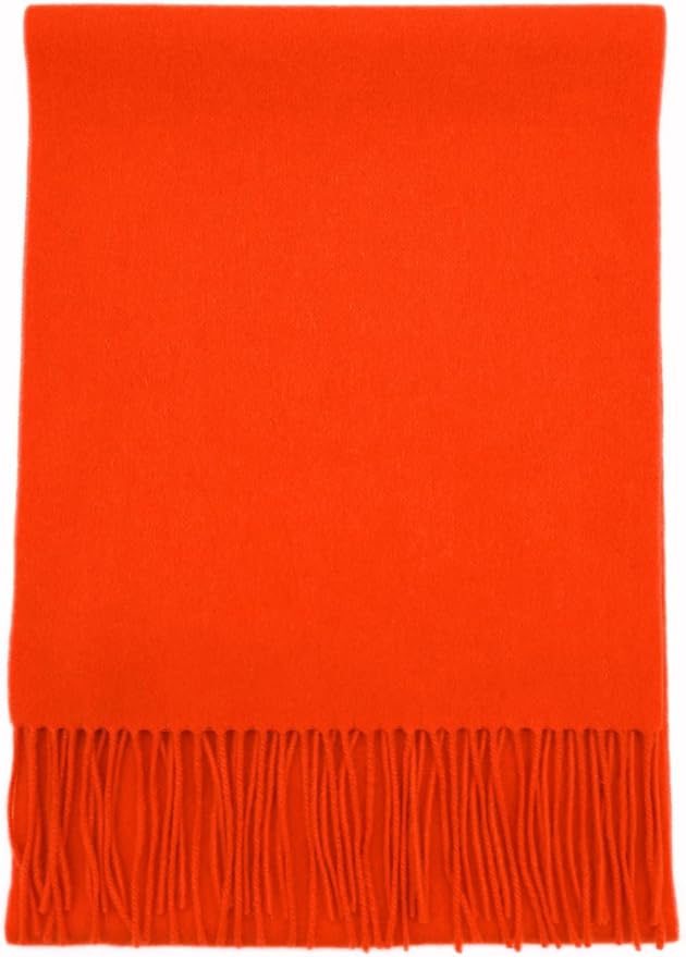 Alashan Cashmere Ultra-Fine Merino Wool and Cashmere Blend Woven Scarf -Luxe fabric-Lightweight- 72" x 12"