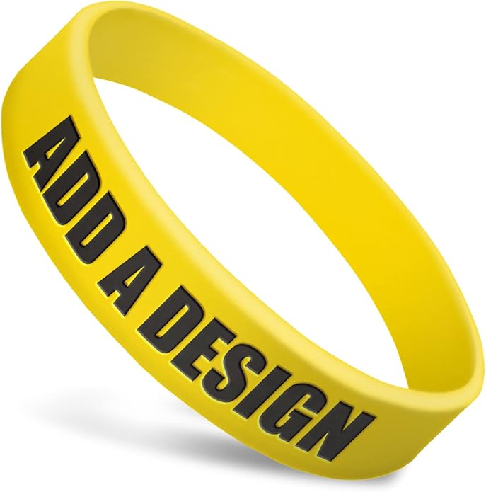 Wide Wristbands | Fully Customizable | Great For Events, Fundraisers & Promotions | 3/4" Wide | 100% Silicone | Available In Bulk