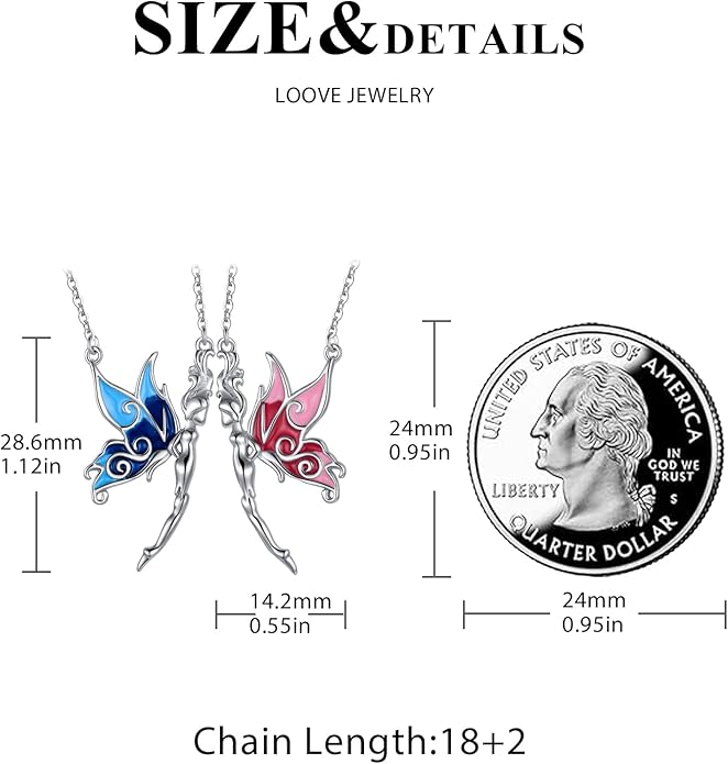 OHAYOO Dragon Phoenix Matching Necklace for Couples 925 Sterling Silver Yin Yang Pendant Necklaces for Couples Jewelry for Him and Her