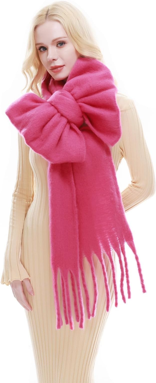 RIIQIICHY Chunky Scarf for Women Winter Warm Thick Scarves Oversized Blanket Scarf
