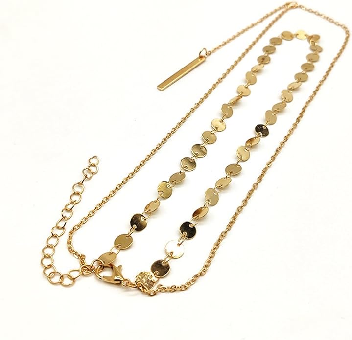 14K Gold Plated Y Necklace for Women – Dainty Lariat Long Pendant Chain, Layered Drop Necklace for V Neck Dress, Simple Sexy Cleavage Jewelry Gifts for Women