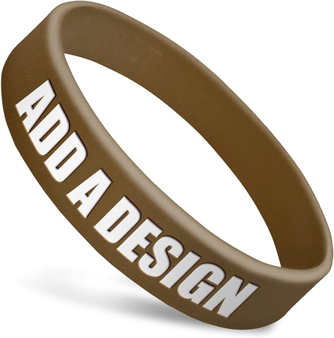 Wide Wristbands | Fully Customizable | Great For Events, Fundraisers & Promotions | 3/4" Wide | 100% Silicone | Available In Bulk